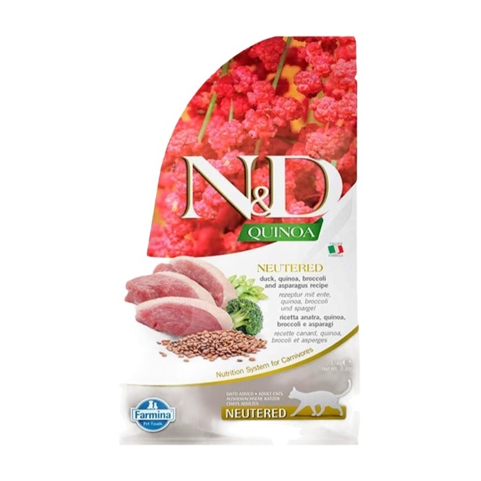 Nd Quinoa Ördek Ve Brokolili Kısırlaştırılmış Kedi Maması 1.5 Kg