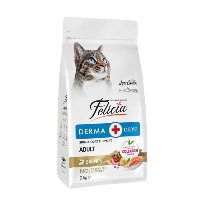Az Tahıllı Yetişkin Somonlu Hypoallergenic Kedi Maması 2 Kg
