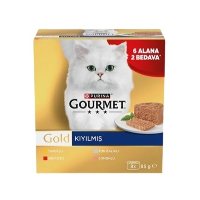 Kedi Yaş Maması Kıyılmış 85 Gr 8 Al 6 Öde