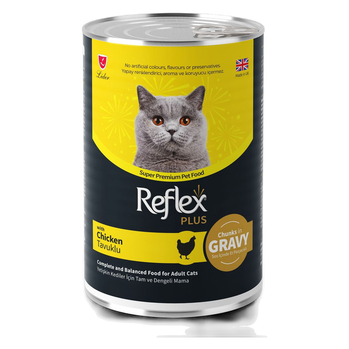 Sos İçinde Parçacıklı Tavuk Yetişkin Kedi Konservesi 400 Gr
