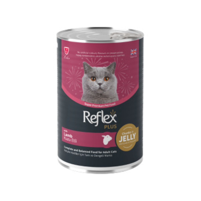 Kuzu Etli Jöle İçinde Et Parçacılklı Yetişkin Konserve Kedi Maması 400 Gr