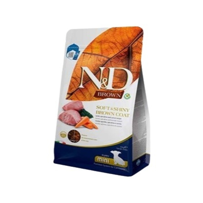 Brown Kuzulu Yavru Köpek Maması Spirulinalı Mini 1,5 Kg