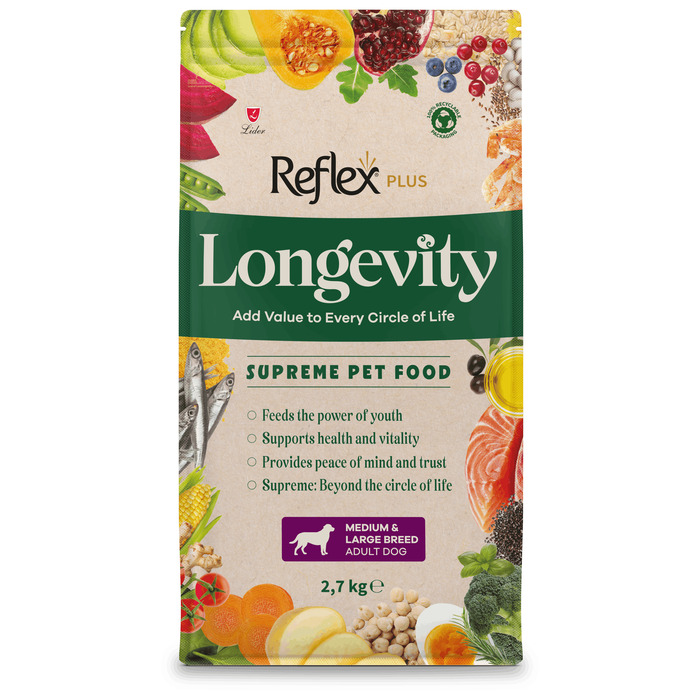 Longevity Orta Ve Büyük Irk Yetişkin Köpek Maması 2,7 Kg