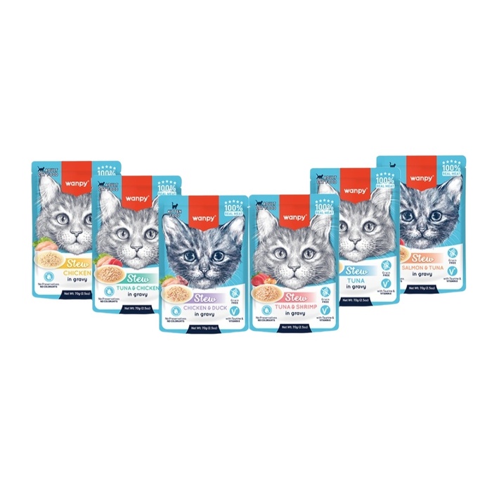 Pouch Ton Balık & Karidesli Yaş Kedi Maması