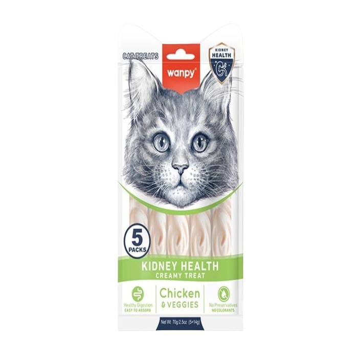 Functional Creamy Lickable Treat Böbrek Sağlığı İçin Kedi Ödülü 70 Gr