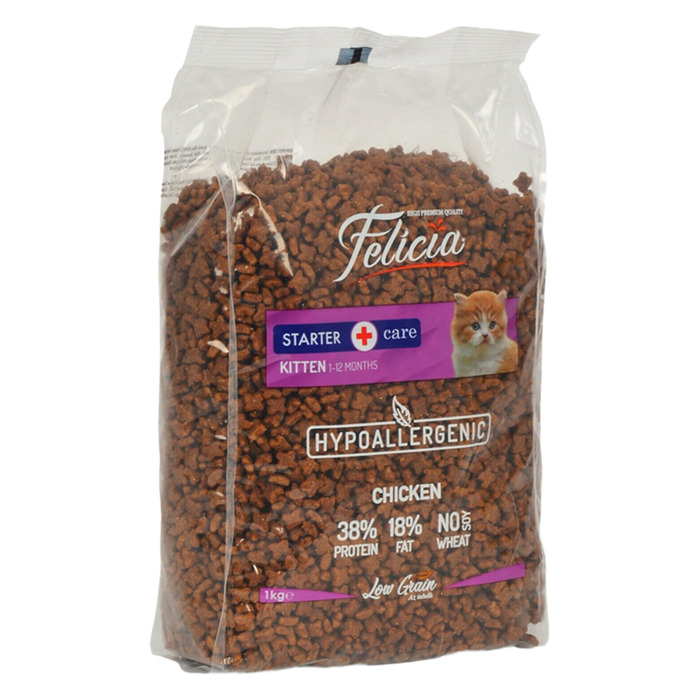 Felicia Az Tahıllı  Yavru Tavuklu Hypoallergenic Kedi Maması AÇIK 1kg