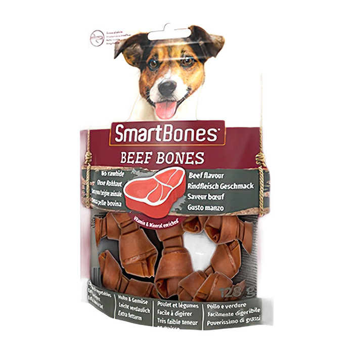 Sığır Etli Mini Kemikler Köpek Ödülü 8x128 Gr