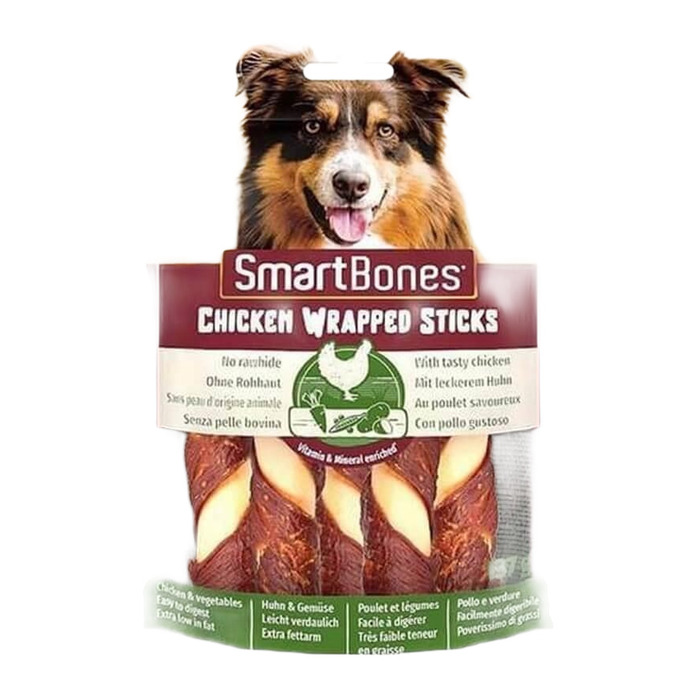 Smart Bones Tavuklu Büyük Burgu Kemik Köpek Ödülü 5'li