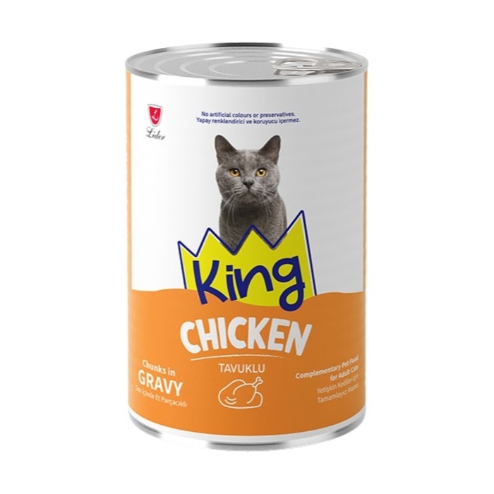 Sos İçerisinde Et Parçacıklı Tavuklu Yetişkin Kedi Konservesi 400 Gr