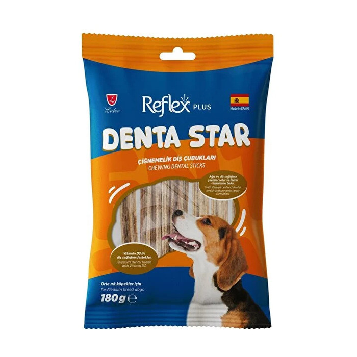 Dentastar Ağız Ve Diş Sağlığı Destekleyici Çiğnemelik Orta Irk Yetişkin Köpek Ödülü 180 Gr