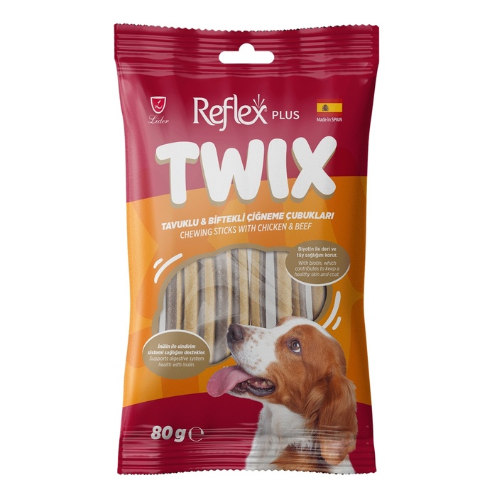 Twıx Chewıng Stıcks Wıth Chıcken & Beef Adult Dog Treat 80 Gr
