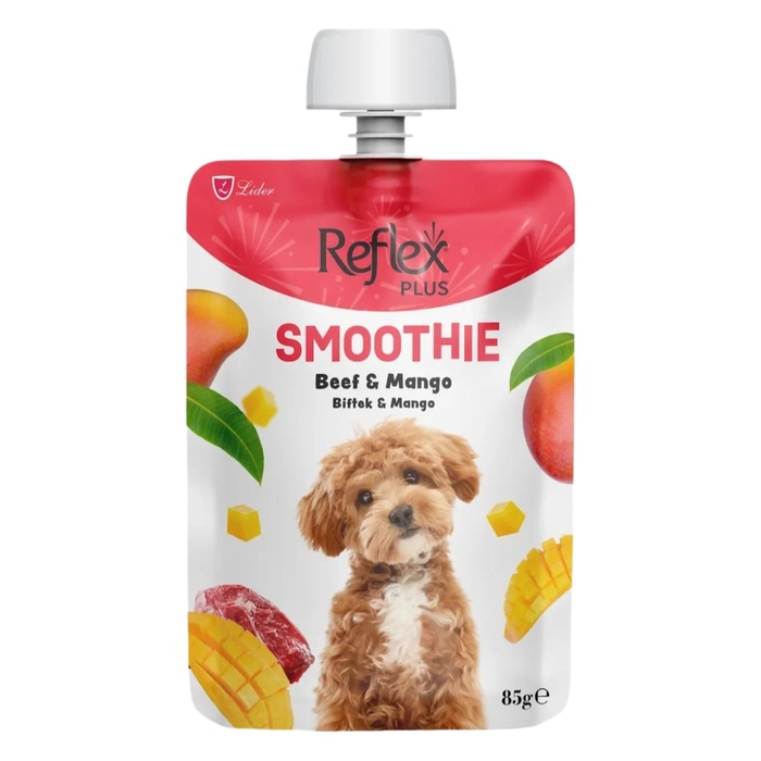 Biftekli & Mangolu Smoothie Yetişkin Köpek Sıvı Ödül Maması 85 Gr