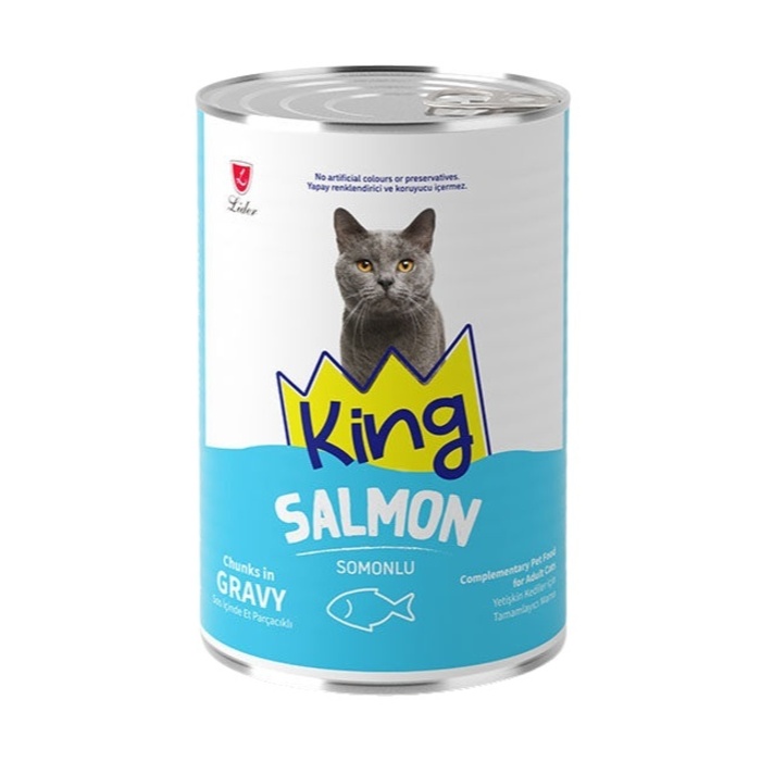 Sos İçerisinde Et Parçacıklı Somonlu Kedi Konservesi 400 Gr