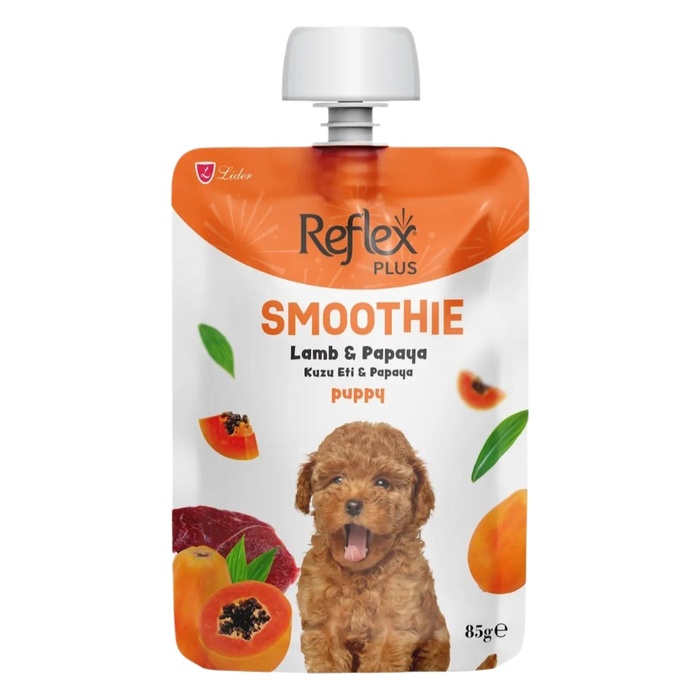 Kuzu Etli & Papayalı Smoothie Yavru Köpek Sıvı Ödül Maması 85 Gr