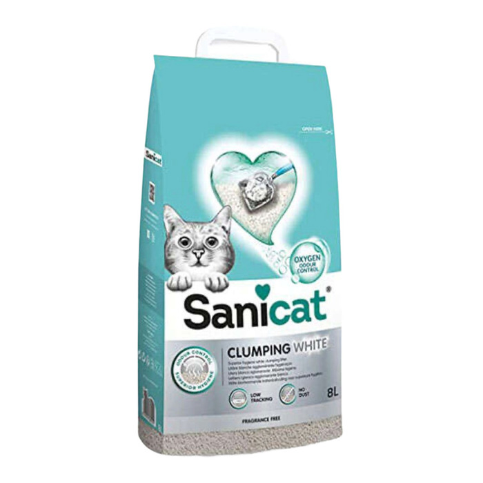 Clumping White Oksijen Kontrollü Ultra Topaklanan Kedi Kumu 8 Lt