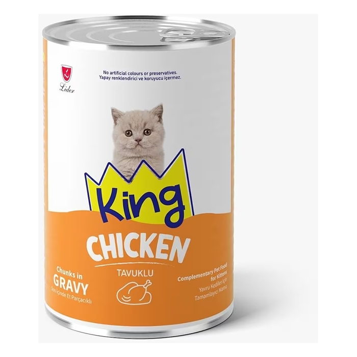 Sos İçerisinde Et Parçacıklı Tavuklu Yavru Kedi Konservesi 400 Gr