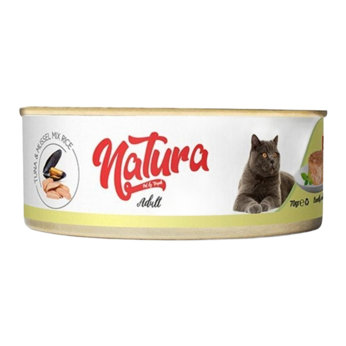 Adult Tahılsız Ton Balık Ve Midyeli Yetişkin Kedi Konservesi 70 Gr