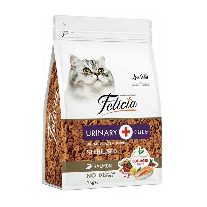 Az Tahıllı Ve Somonlu Hipoalerjenik Kısırlaştırılmış Kedi Maması 1 Kg Paket