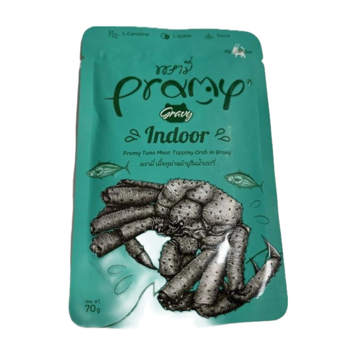 Pramy Sos İçinde Ton Balıklı Ve Yengeç Çubuklu Kedi Maması 70 Gr