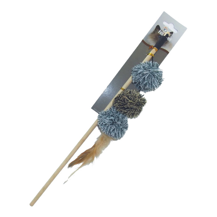 Kedi Oltası Kedi Otlu Sap:40Cm Peluş 25X5