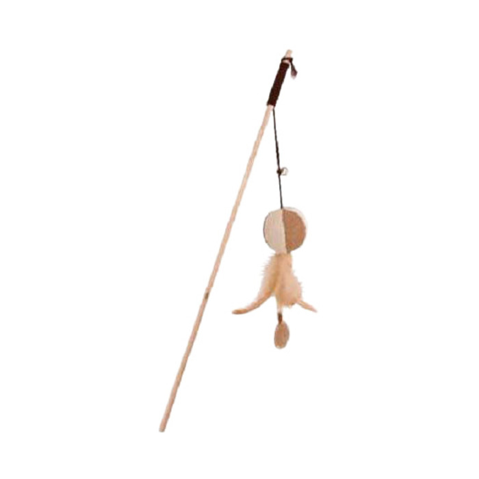 Tüylü Ve Peluşlu Kedi Oltası 46 Cm