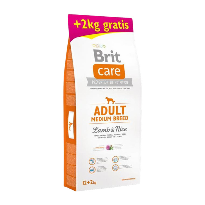 Care Kuzulu Pirinçli Orta Irk Yetişkin Köpek Maması 12 Kg
