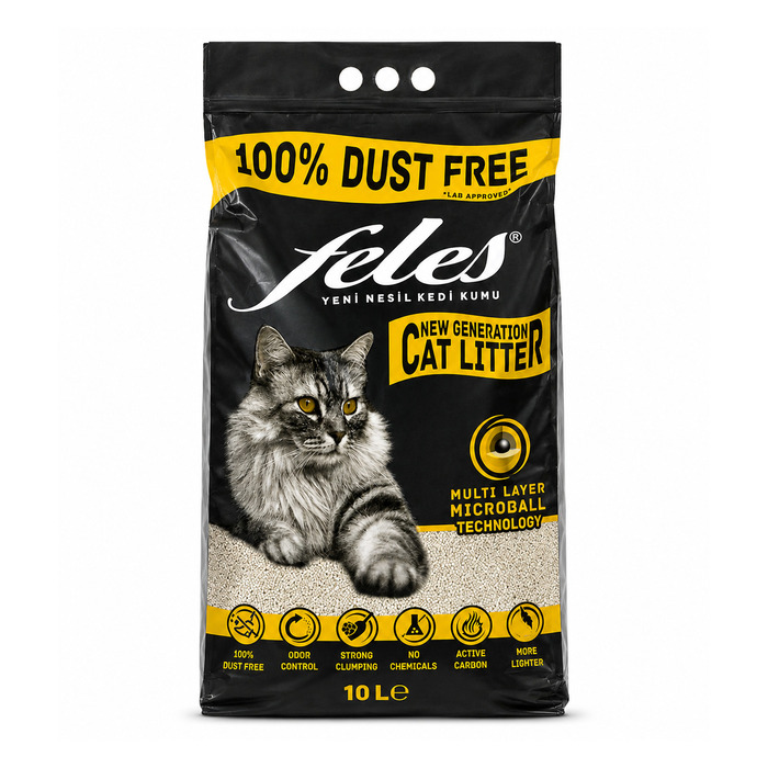 %100 Tozsuz Yeni Nesil Topaklanan Kedi Kumu 10 Lt