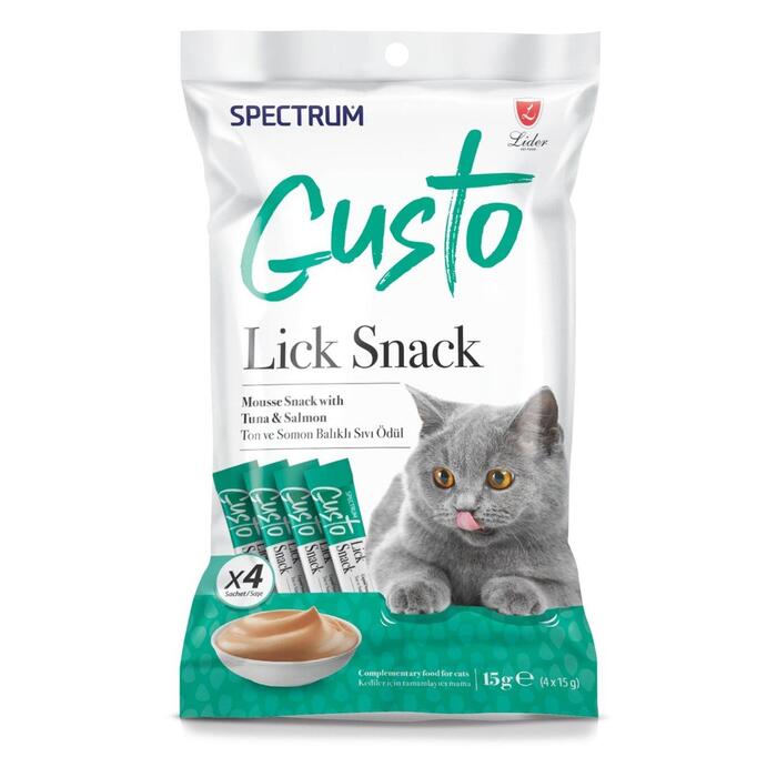 Gusto Ton Balıklı Ve Somonlu Kedi Sıvı Ödülü 4x15 Gr