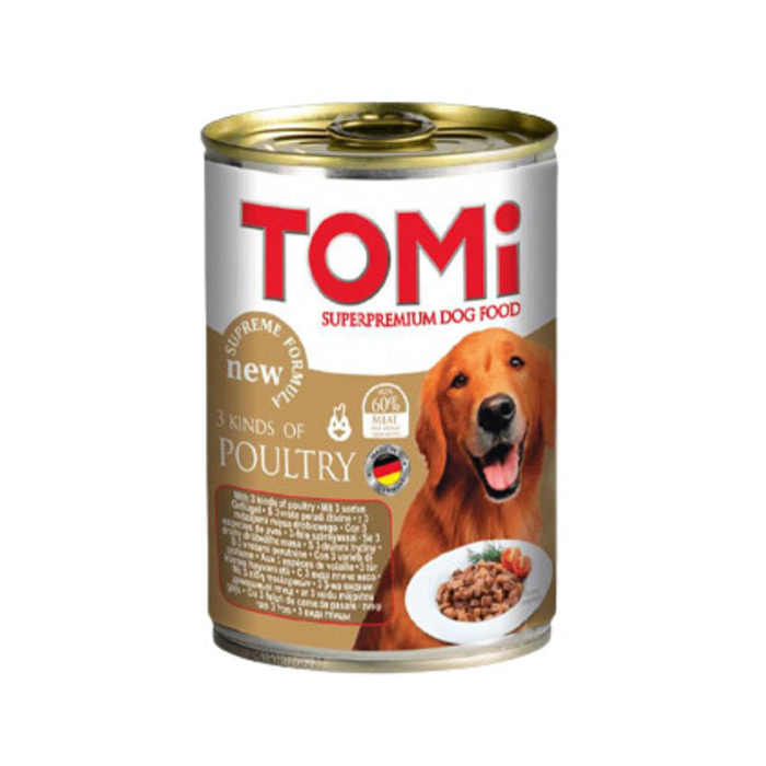 Üç Çeşit Kümes Hayvanlı Köpek Konserve Maması 400 gr