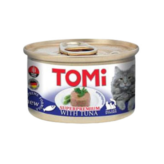 Tomi Tahılsız Ton Balıklı Yetişkin Kedi Konserve Maması 85 Gr