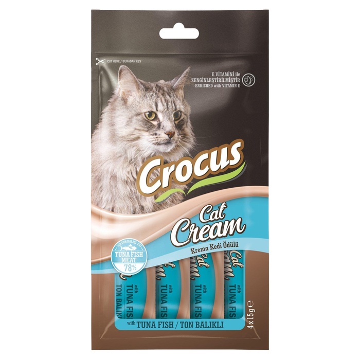 Ton Balıklı Krema Kedi Ödül Maması 4x15 Gr