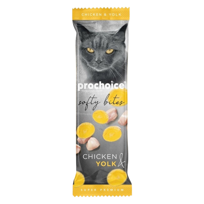 Softy Bites Tavuk & Yumurta Sarısı Yumuşak Kedi Ödülü 10 Gr