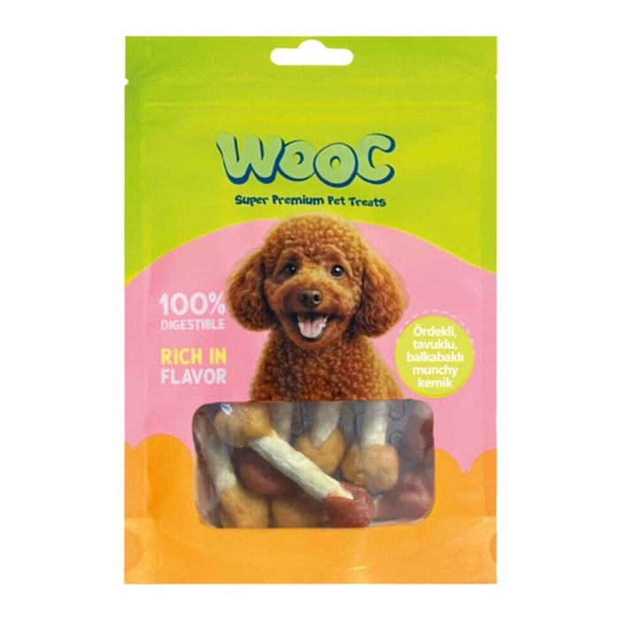 Ördekli Tavuklu Balkabaklı Munchy Kemik Köpek Ödülü 75 Gr