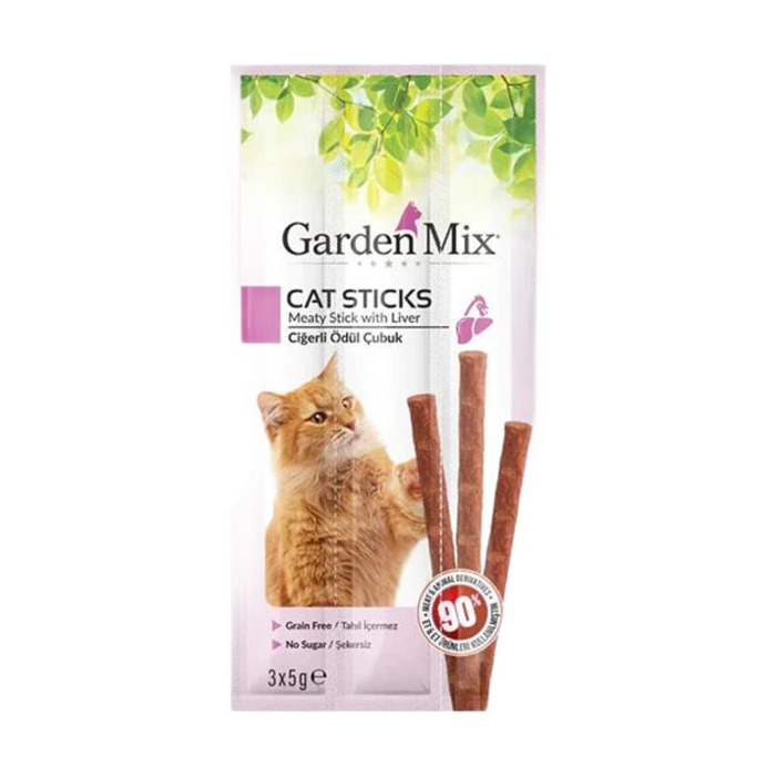 Ciğerli Kedi Stick Ödül Maması 3x5 Gr