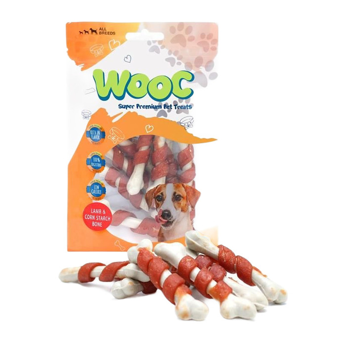 Wooc Kuzu Sargılı Köpek Ödül Çubuğu 80 Gr