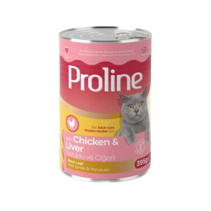 Pate İçinde Et Parçacıklı Tavuklu & Ciğerli Yetişkin Kedi Konserve Maması 395 Gr