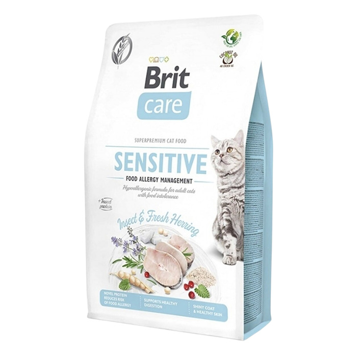 Sensitive Ringa Balığı Ve Böcekli Yetişkin Kedi Maması 2 Kg