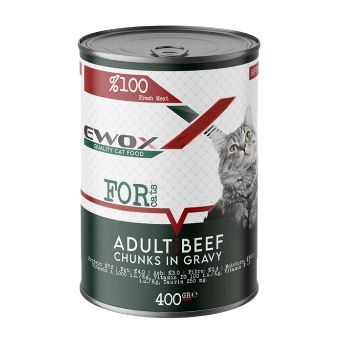 Kıyılmış (Pate) Adult Biftek Etli Kedi Konservesi 400 gr