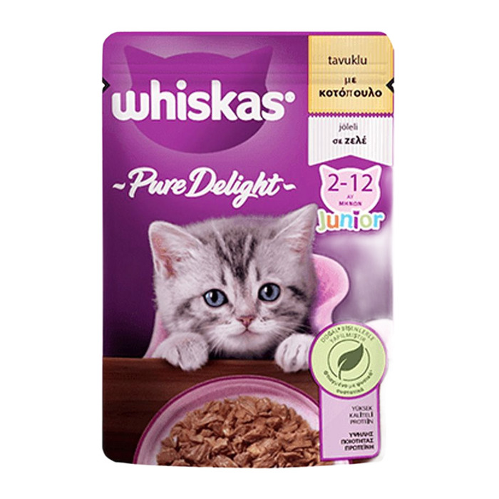 Mama Pure Delight Jöle Içinde Tavuklu Yavru Kedi Pouch 85 Gr